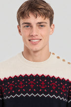 Pull marin de Noël - laine - 2
