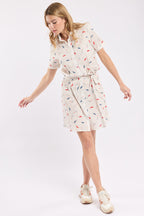 Robe chemise parasols - coton - 2