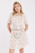 Robe chemise parasols - coton - 1