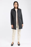 Manteau droit - drap de laine - 1