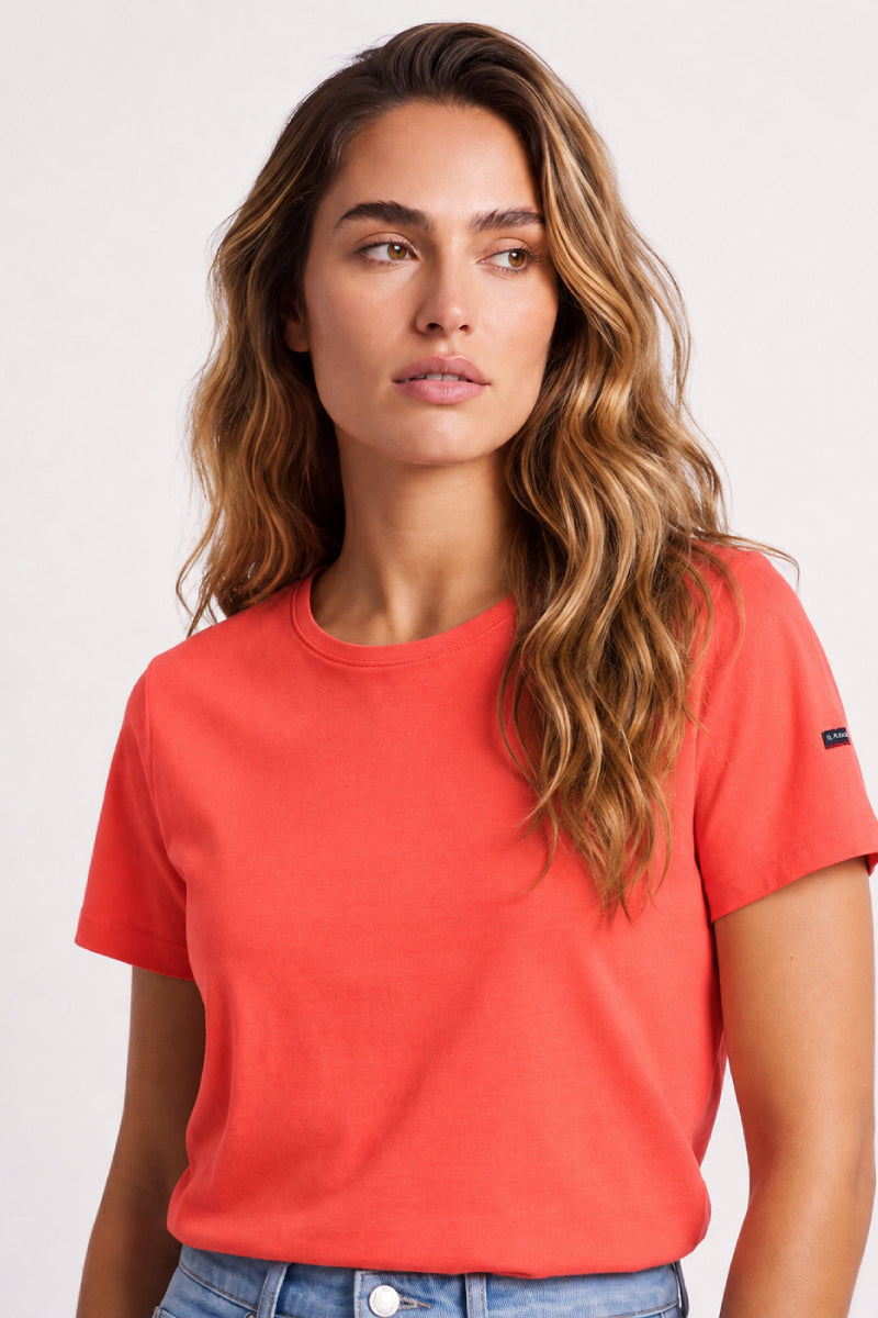 T-shirt uni - coton flammé - 4