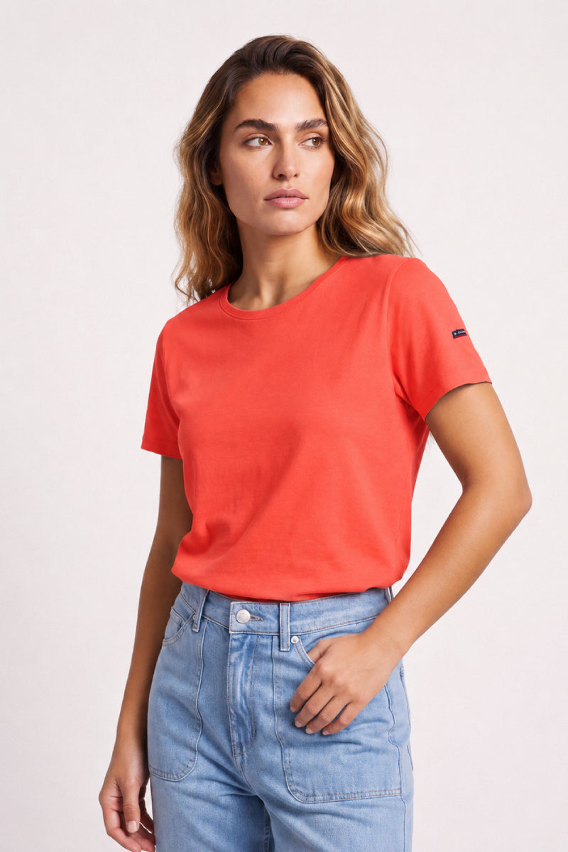 T-shirt uni - coton flammé - 3