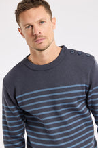 Pull marin Molène Héritage - laine - 2