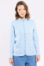 Veste réversible rayée - coton - 4