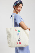 Sac brodé - coton - 1