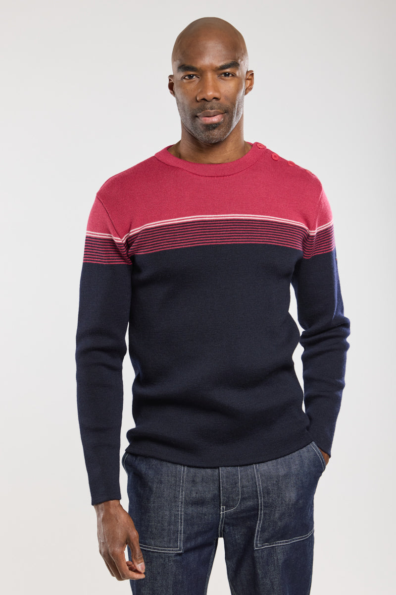 Pull marin rayé - laine - 5