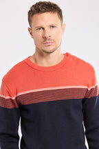 Pull marin rayé - laine - 2