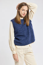 Pull sans manche - laine - 2