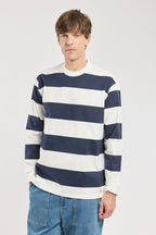 T-shirt rayé manches longues - coton léger - 1