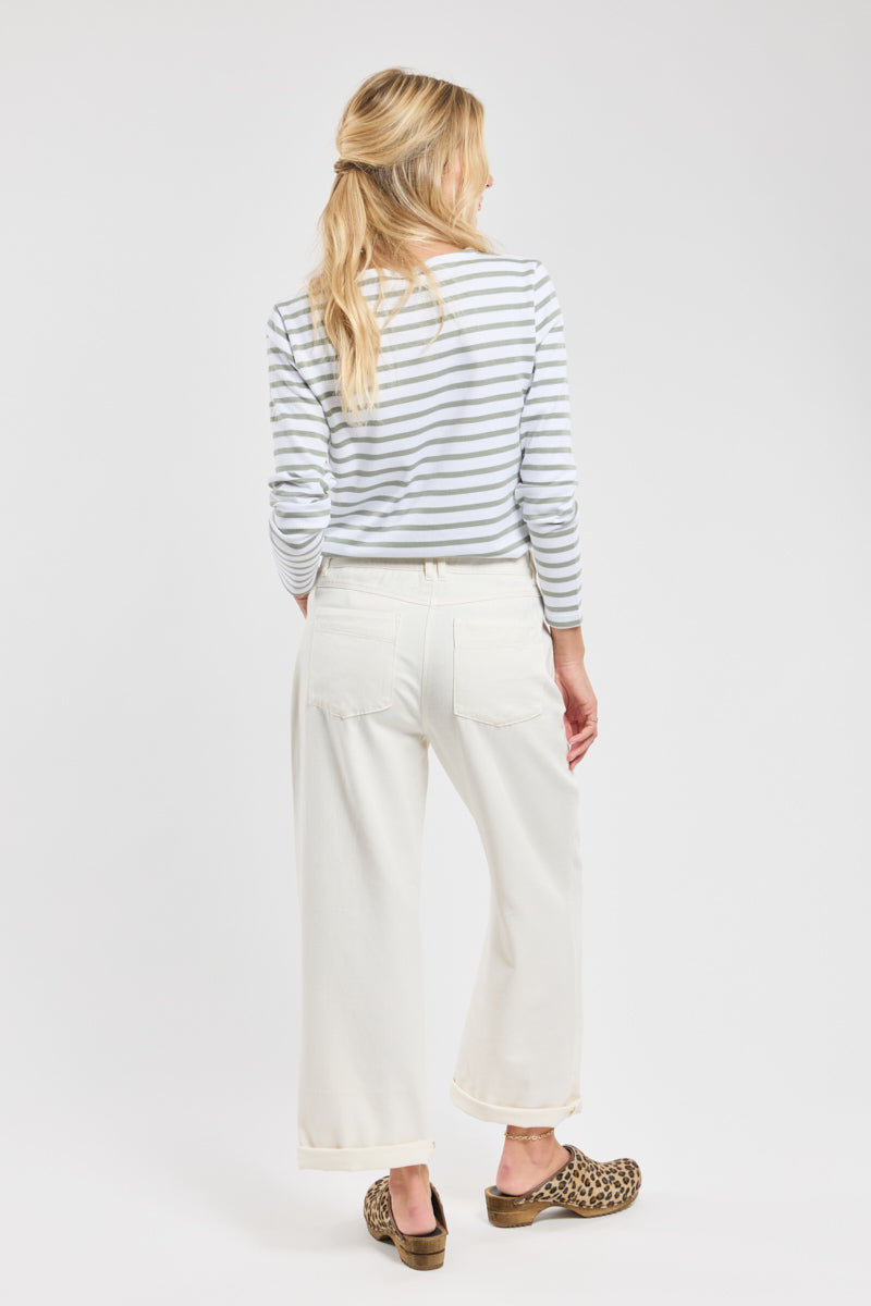 Pantalon large - toile de coton - 2