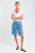 Short à pont - denim - 1