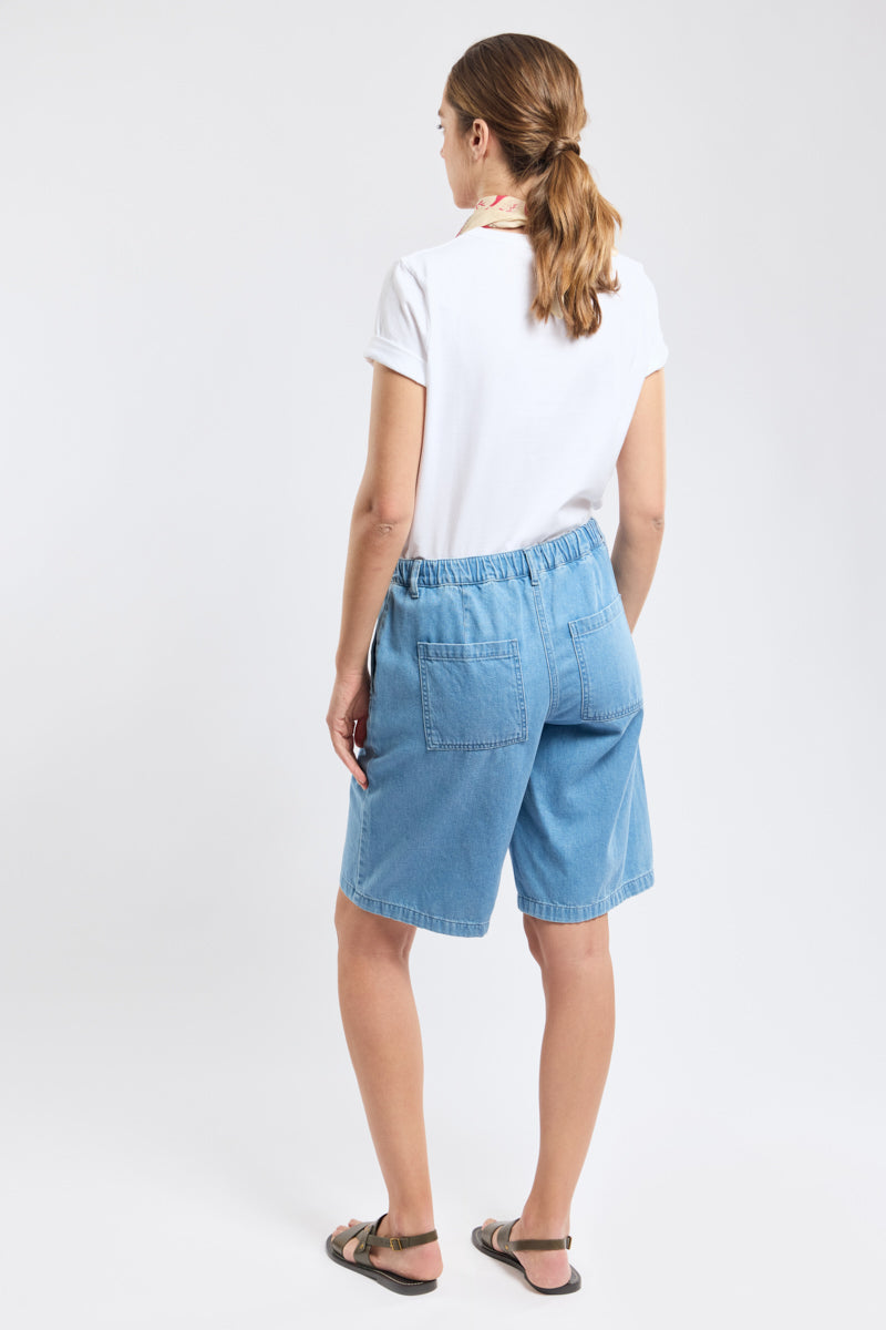 Short à pont - denim - 2