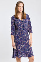 Robe fleurie - cupro - 1