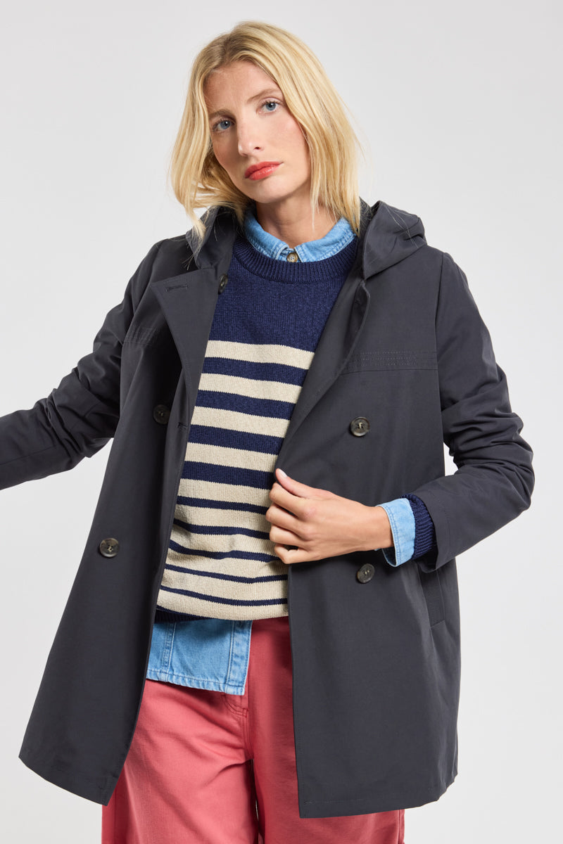 Veste boutonnée à capuche - 2
