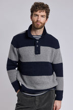 Pull col polo Heritage - laine - 1