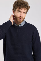 Pull col rond Heritage - laine - 4