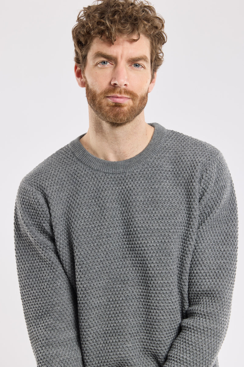 Pull col rond Heritage - laine - 2