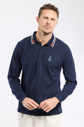Polo manches longues - coton - 1