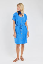 Robe ceinturée - lin - 2