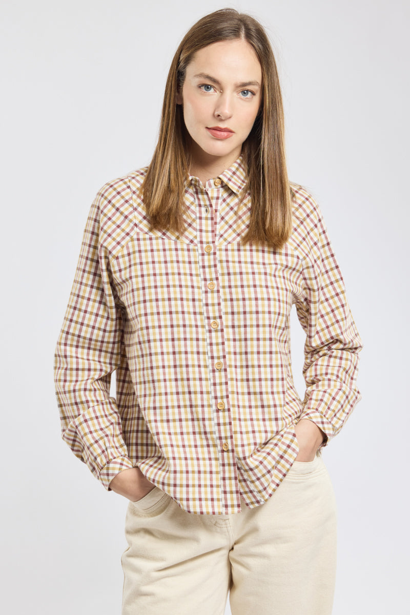 Chemise à carreaux - coton - 1