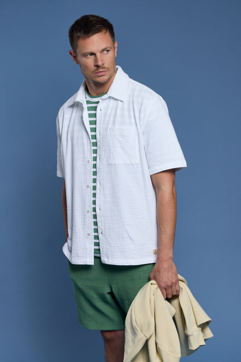 Chemise manches courtes - maille gaufrée - 3