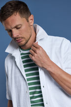 Chemise manches courtes - maille gaufrée - 4