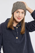 Bonnet avec torsades - coton et laine - 1