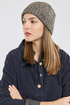 Bonnet avec torsades - coton et laine - 2