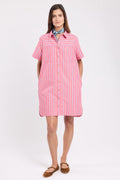 Robe rayée Héritage - coton et lin - 1