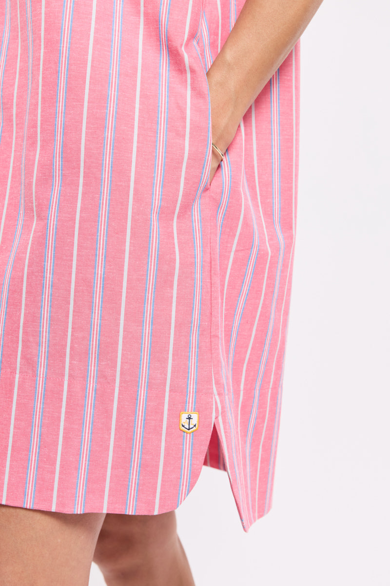 Robe rayée Héritage - coton et lin - 2