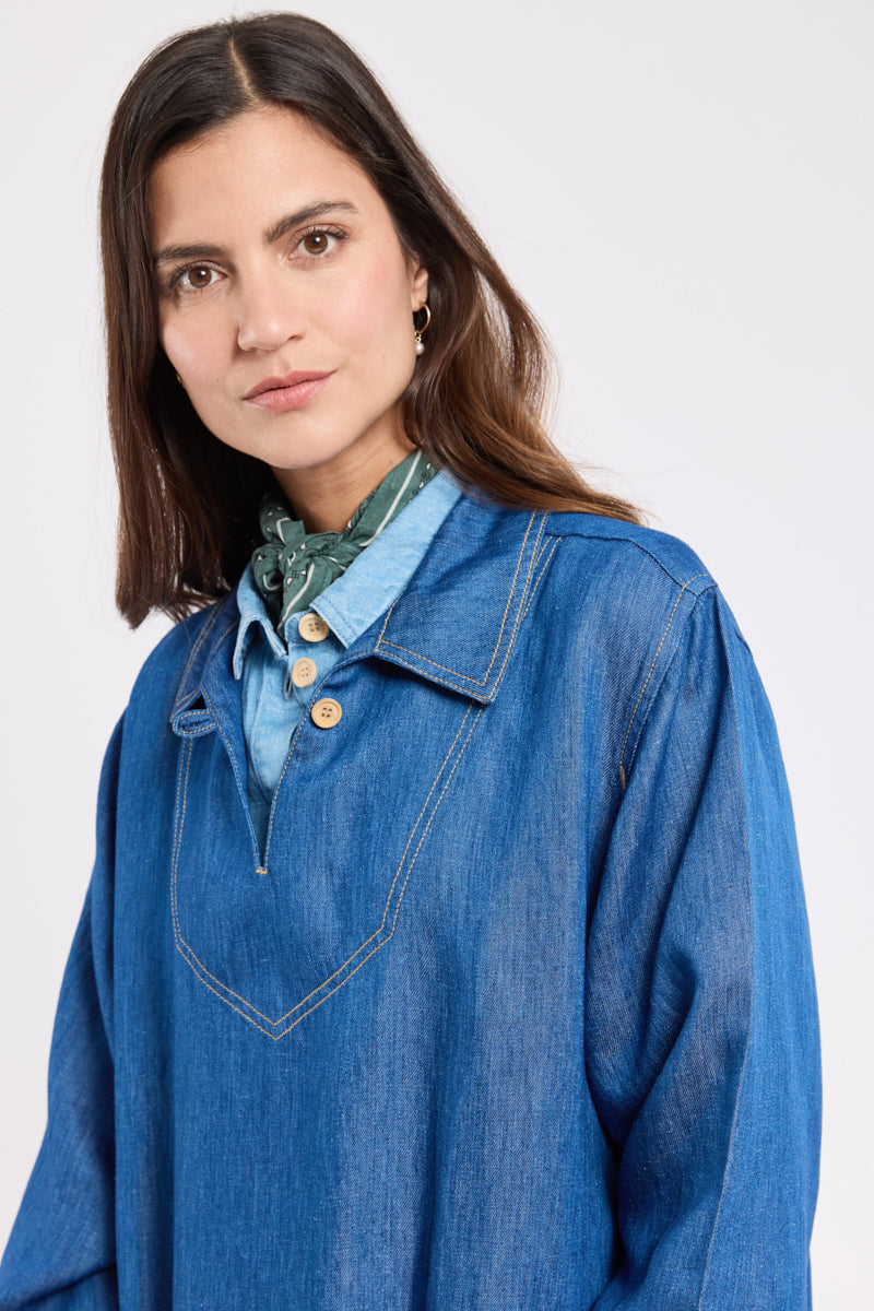 Robe vareuse Heritage - lyocel et lin - 2