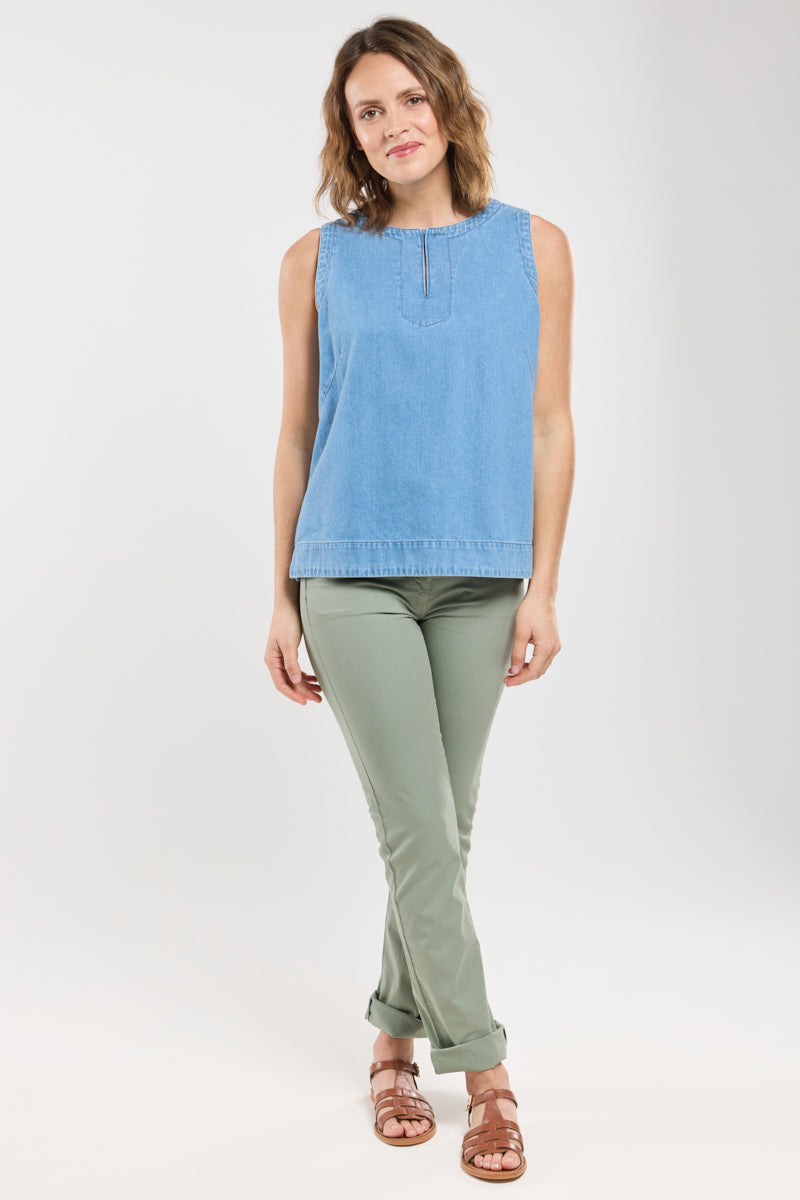 Pantalon coupe droite - coton - 5