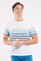 T-shirt rayé - coton léger - 1
