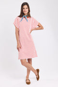 Robe rayée - coton épais - 1