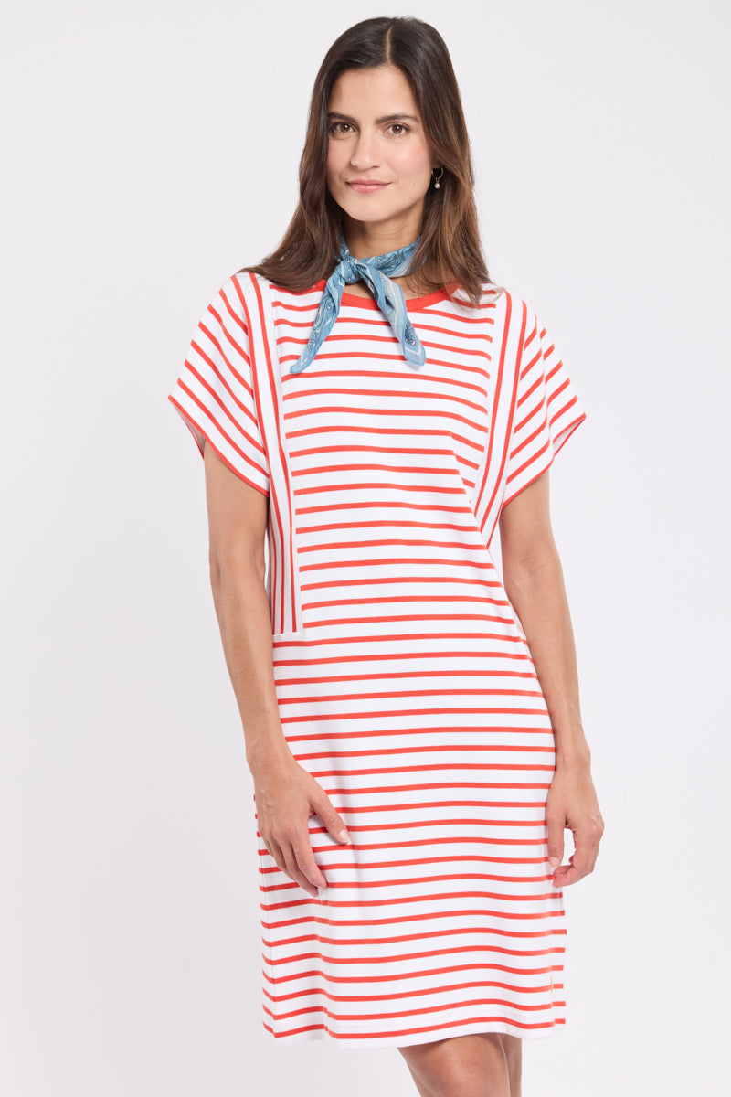 Robe rayée - coton épais - 2
