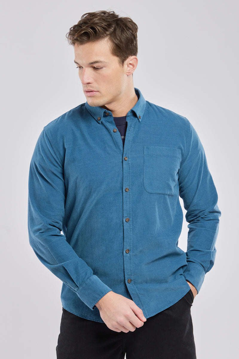 Chemise coupe droite - coton - 1