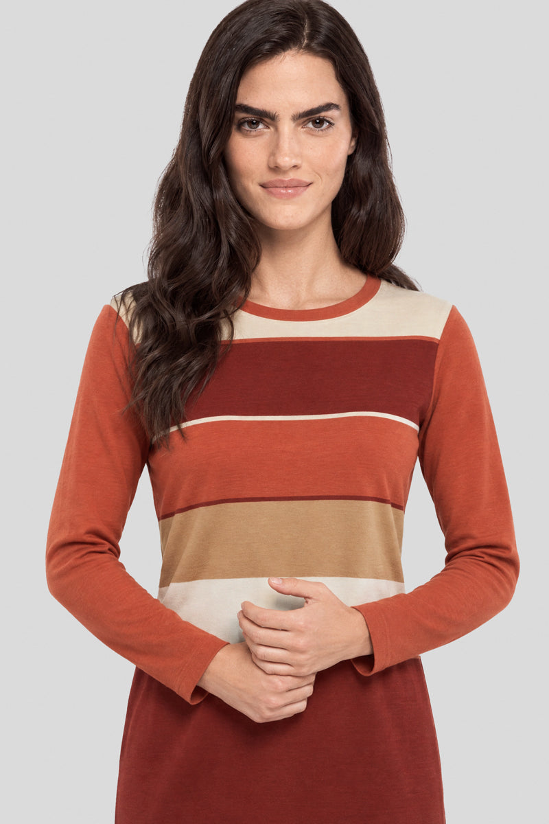 Chemise de nuit rayée - coton - 4