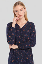 Chemise de nuit à imprimé  - coton - 2