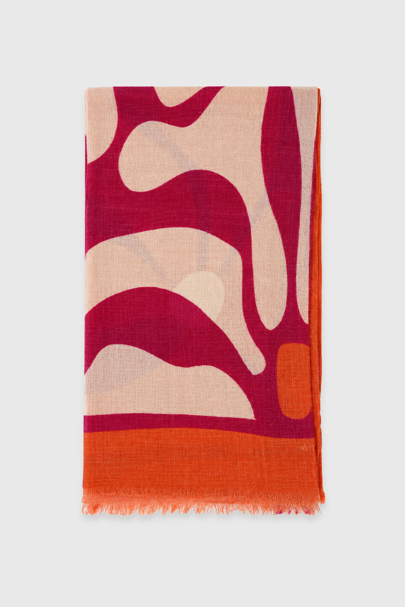 Etole imprimée 53x180 - laine - 2
