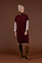 Robe pull unie - laine - 2