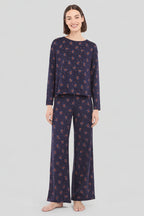 Pyjama imprimé long - coton - 1