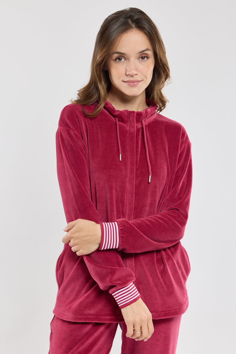 Veste zippée velours - coton - 3