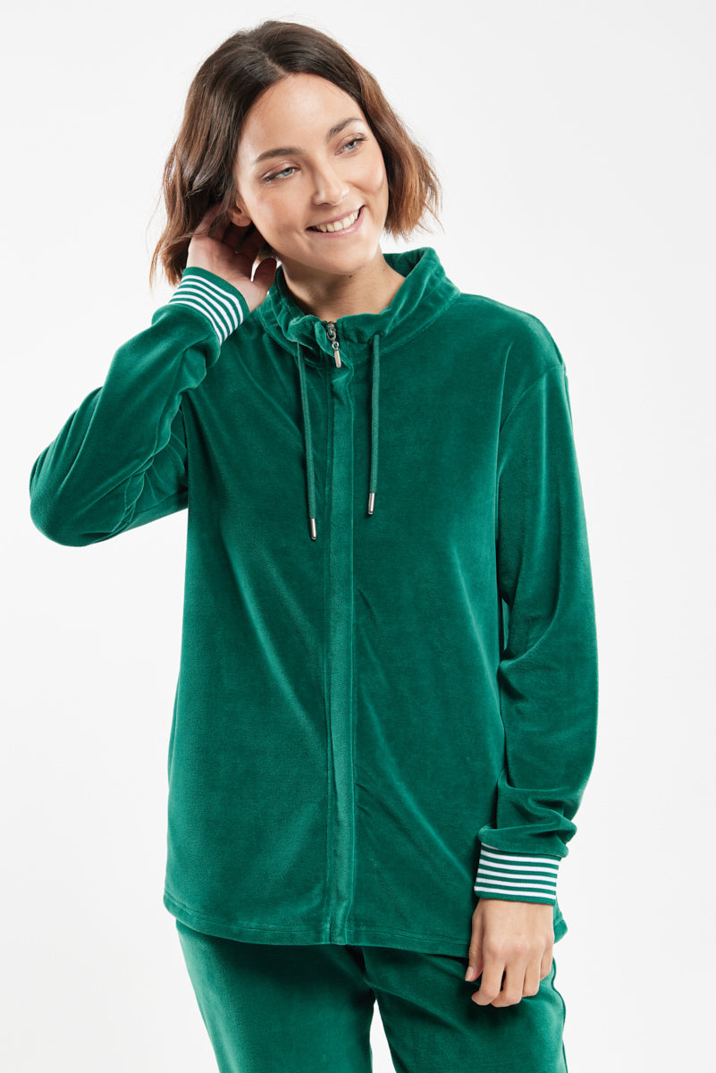 Veste zippée velours - coton - 5