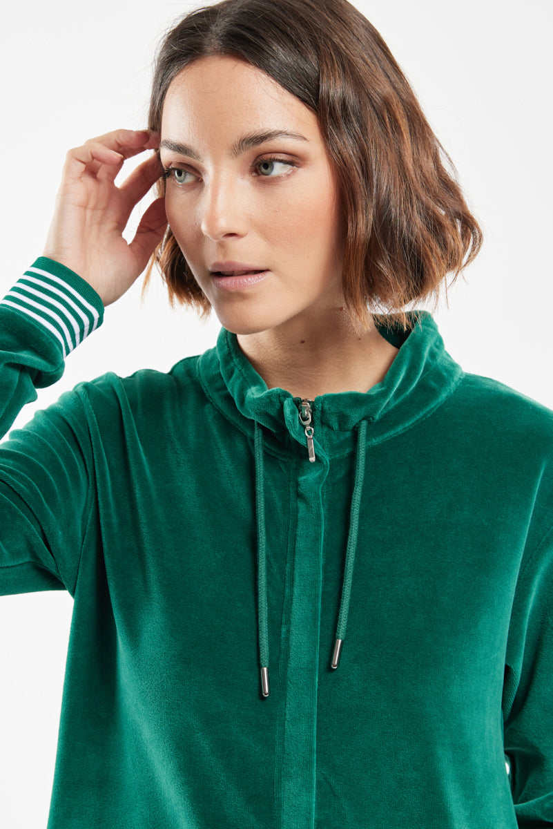 Veste zippée velours - coton - 6