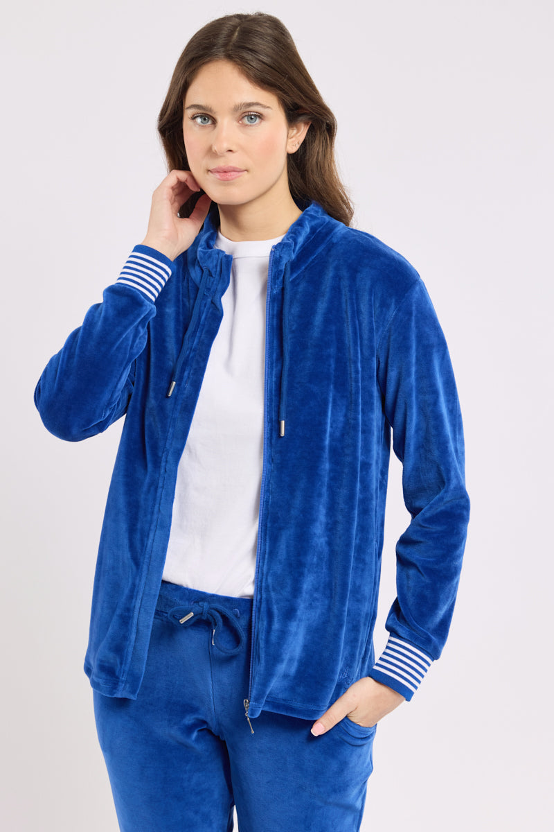 Veste zippée velours - coton - 1