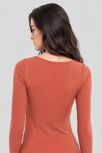T-shirt manches longues - laine et soie - 4