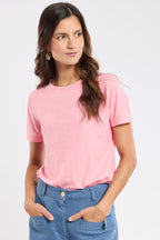 T-shirt uni Heritage - coton et lin - 1