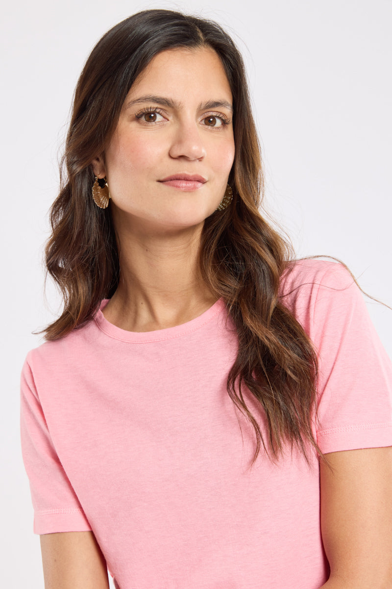 T-shirt uni Heritage - coton et lin - 2