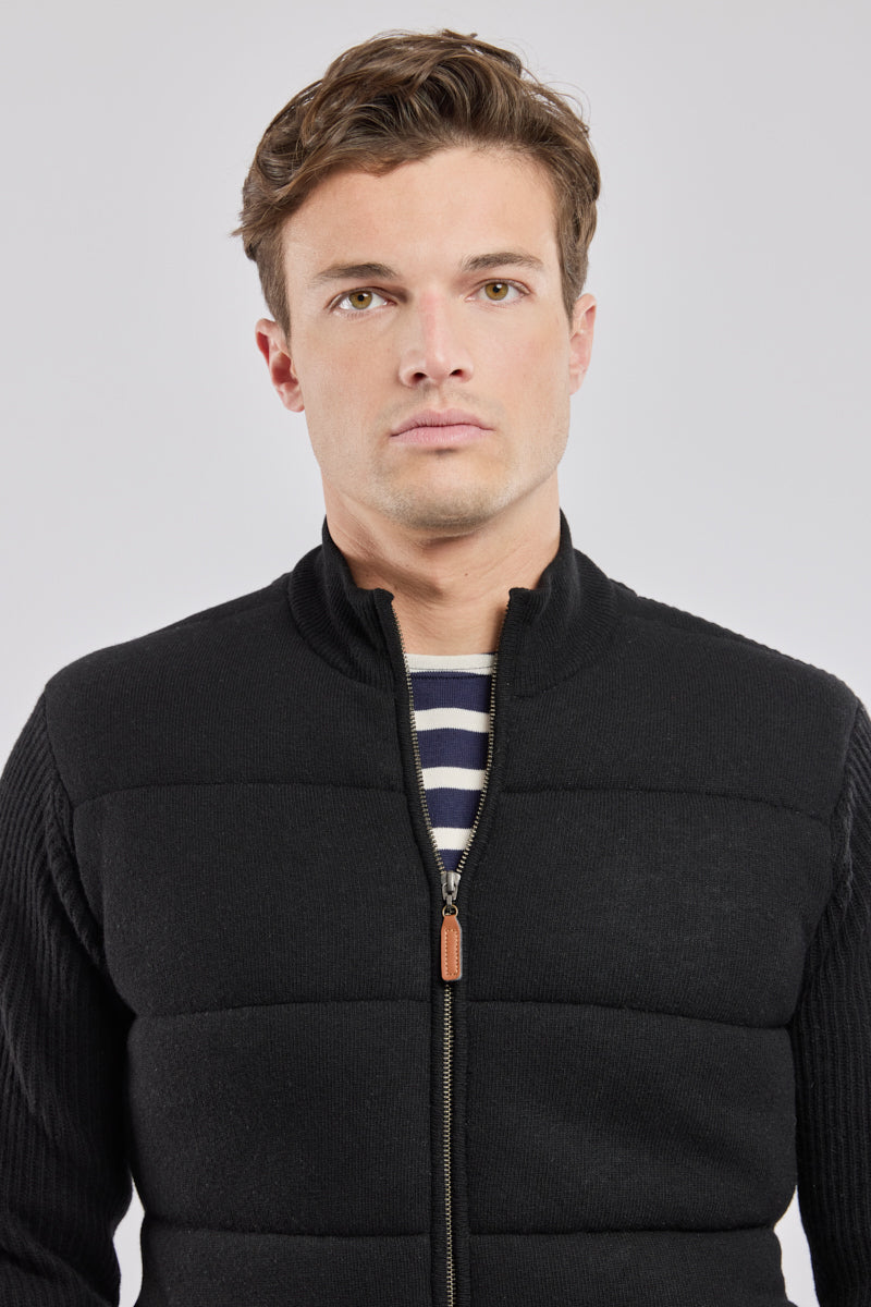 Veste matelassée maille - laine - 2