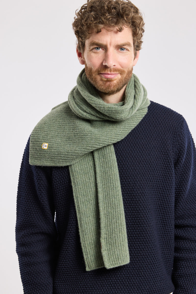 Echarpe côte perlée - lambswool - 1